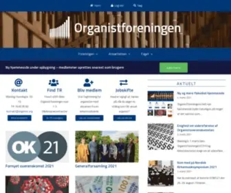 Organistforeningen.dk(Organistforeningen) Screenshot