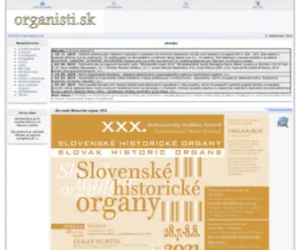 Organisti.sk(organisti) Screenshot