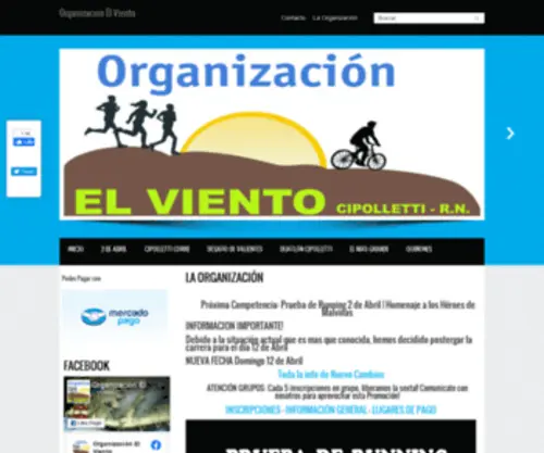 Organizacionelviento.com(Organización el Viento) Screenshot