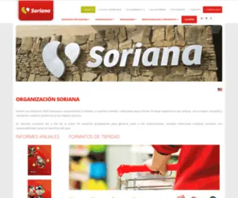 Organizacionsoriana.com(Soriana) Screenshot