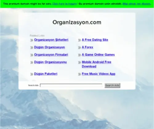 Organizasyon.com(The Leading Organ Izas Yon Site on the Net) Screenshot