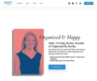 Organizedbyburley.com(Organized & Happy LLC) Screenshot