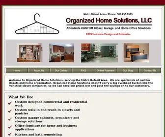 Organizedhomesolutions.net(Organized Home Solutions) Screenshot