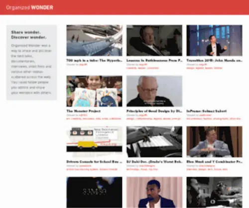 Organizedwonder.com(Organized Wonder) Screenshot