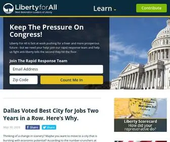 Organizeliberty.org(Liberty for AllLiberty for All) Screenshot