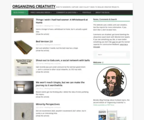 Organizingcreativity.com(How to generate) Screenshot