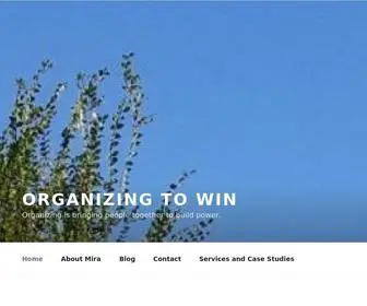 Organizingtowin.net(Organizing is bringing people together to build power) Screenshot