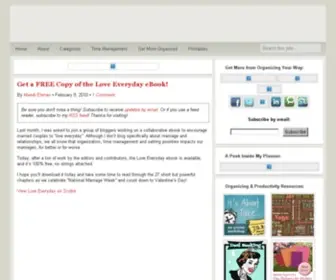 Organizingyourway.net(Because getting organized only lasts if you do it your way) Screenshot