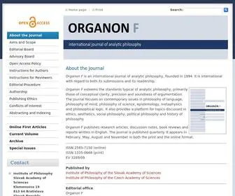 Organonf.com(Organon F) Screenshot