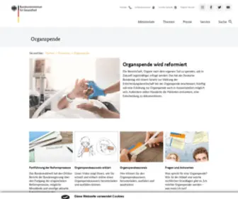 Organspende-Geschichten.de(Organspende) Screenshot