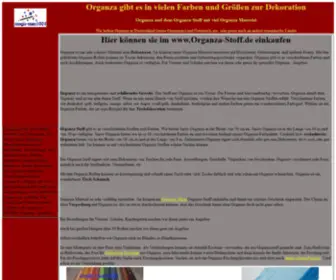 Organza.at(Organza, Organza Material, Organza Deko, Organza weiß, Deko Organza, Organzaband, Tischdecke, Organza-blau, Organza-rot) Screenshot