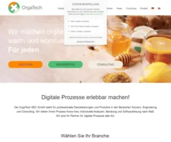 Orgatech.org(OrgaTech SEC GmbH) Screenshot