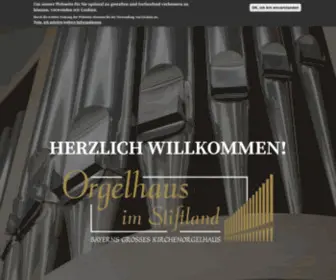 Orgelhaus.de(Orgelhaus im Stiftland) Screenshot