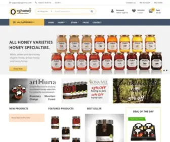 Orghoney.com(Organic honey shop) Screenshot