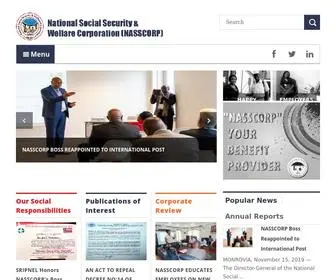 ORG.lr(The Official Website of the National Social Security & Welfare Corporation) Screenshot