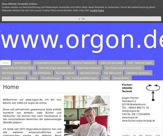 Orgon.de(Fischer-ORGON-Technik) Screenshot