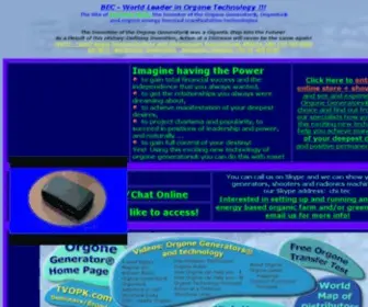 Orgone.net(Orgonite and stale orgone energy (DOR)) Screenshot