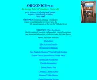 Orgonics.com(Orgonics Wilhelm Reich Orgone Accumulators) Screenshot