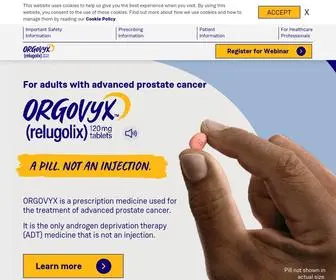 Orgovyx.com((relugolix) 120 mg Tablets) Screenshot