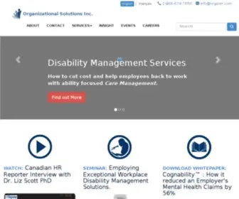 Orgsoln.com(Organizational Solutions Inc) Screenshot