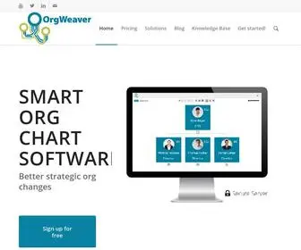 Orgweaver.com(Create, Edit, and Share Online Org Charts) Screenshot