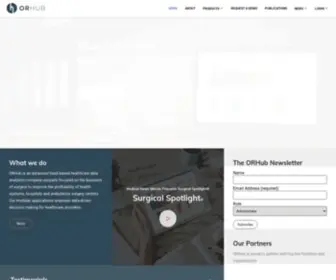 Orhub.com(Analytics Developed by and for Surgical Professionals) Screenshot