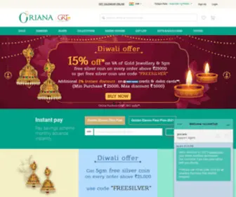 Oriana.com(Online Gold and Diamond Jewellery Shopping by GRT Jewellers) Screenshot