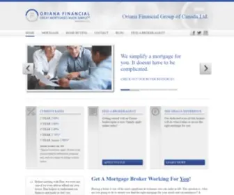 Orianafinancial.com(Oriana Financial // Toronto Mortgages) Screenshot