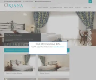 Orianahotel.com(Oriana Hotel) Screenshot