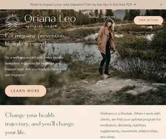 Orianaleo.com(Oriana Leo) Screenshot