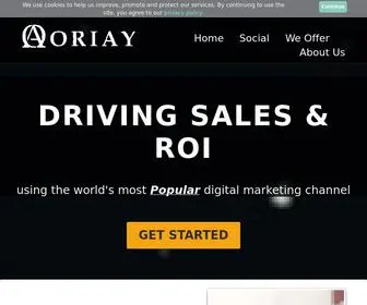 Oriay.com(ORIAY Digital Inc) Screenshot