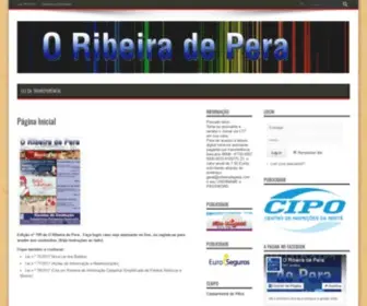 Oribeiradepera.com(JORNAL O RIBEIRA DE PERA) Screenshot