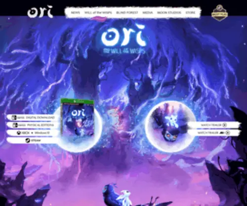 Oriblindforest.com(The Will of the Wisps) Screenshot