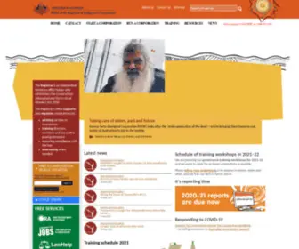Oric.gov.au(Office of the Registrar of Indigenous Corporations) Screenshot