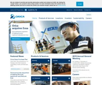 Orica.com(Orica) Screenshot