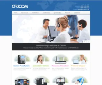 Oricom.co.uk(Home) Screenshot