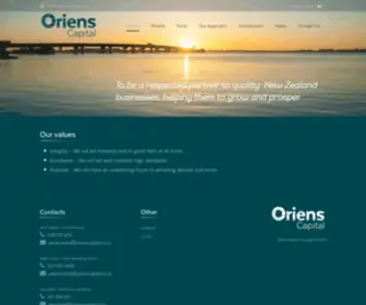 Orienscapital.co.nz(Private Equity & Investment Firms) Screenshot