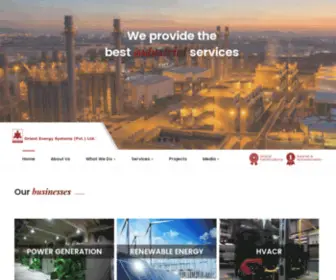 Orient-Power.com(Orient Energy Systems) Screenshot