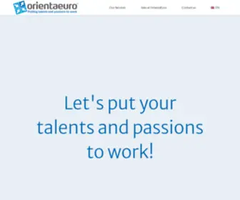 Orientaeuro.eu(Career guidance and Career coaching) Screenshot