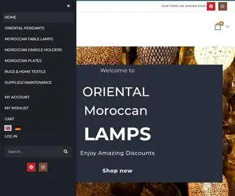 Oriental-Lamps.co.uk(Oriental Home Decor) Screenshot