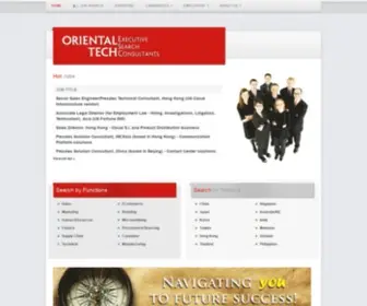 Oriental-Tech.com(Oriental Tech Executive Search Consultants Hong Kong) Screenshot