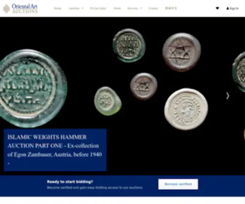 Orientalartauctions.com(Oriental Art Auctions) Screenshot