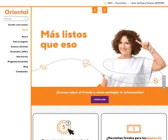 Orientalbank.com(Oriental Bank) Screenshot