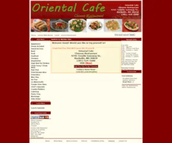 Orientalcaferestaurant.com(Oriential Cafe Chinese Food Rockville) Screenshot