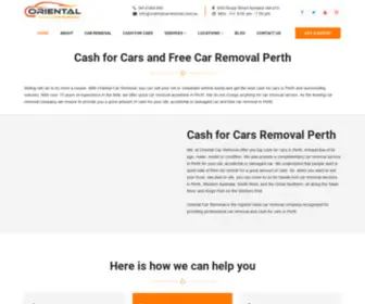 Orientalcarremoval.com.au(Cash for Cars Removal Perth) Screenshot