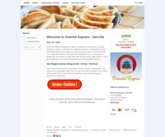 Orientalexpressnj.com(Order Chinese online from Oriental Express) Screenshot