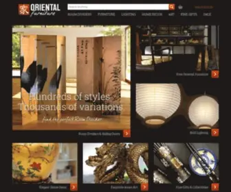 Orientalfurniture.com(Room Dividers and Asian Furniture) Screenshot