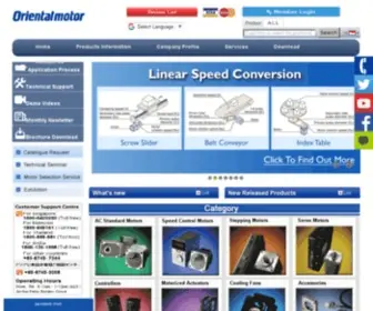 Orientalmotor.com.sg(Oriental Motor Co) Screenshot