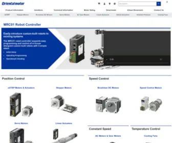 Orientalmotor.com(Oriental Motor U.S.A) Screenshot