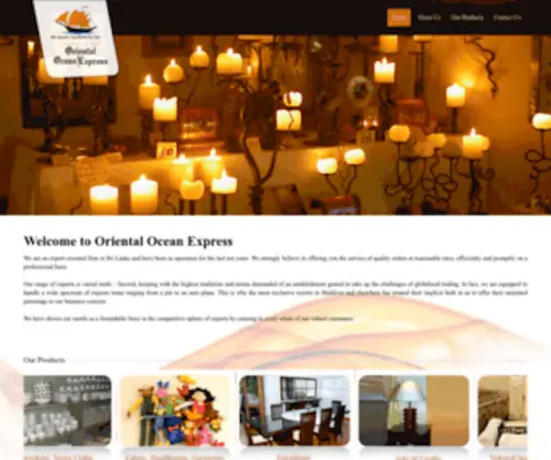 Orientaloceanexpress.com(Oriental Ocean Express) Screenshot